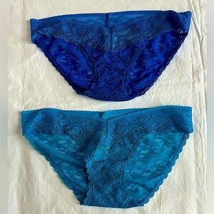 Aerie stretch lace bikini panties - NWTs set of 2